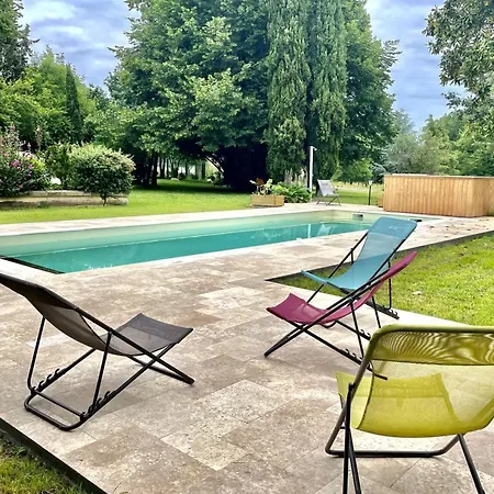 Grande Maison Familiale Avec Piscine Chauffee, Wifi Et Parking A - Fr-1-653-284 Feriehus Pranzac