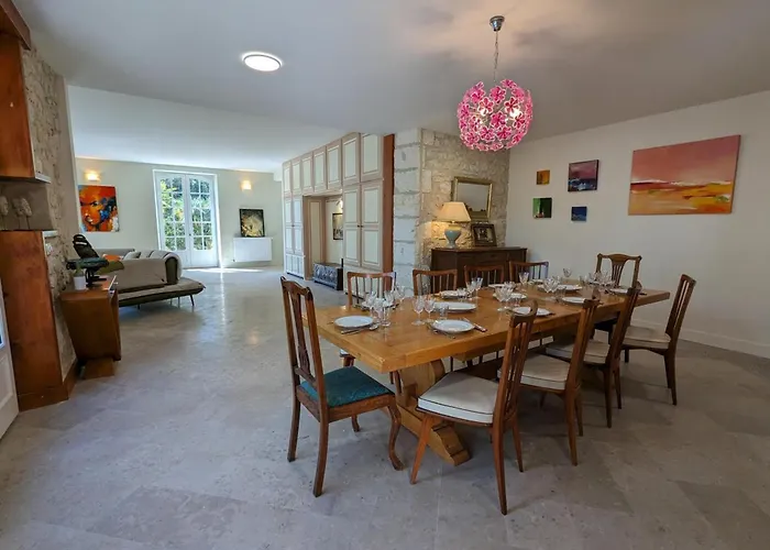 Grande Maison Familiale Avec Piscine Chauffée, Wifi Et Parking à - Fr-1-653-284 Сasa de vacaciones